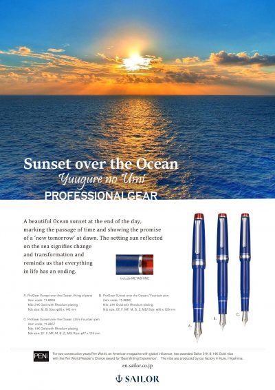 Leaflet _ Sunset over the Ocean -min
