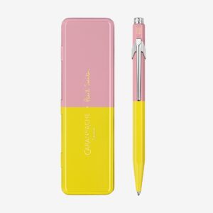 849™ PAUL SMITH 4 Ballpoint Pen Chartreuse Yellow/Rose Pink - Special Edition