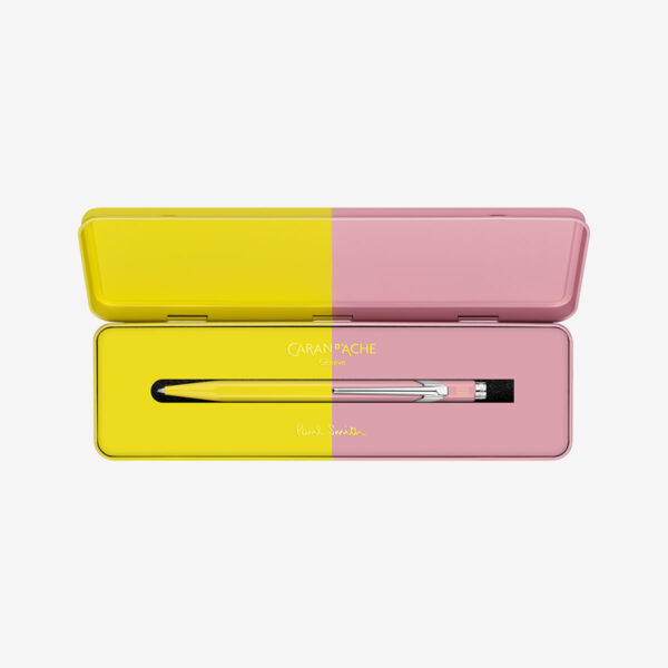 849™ PAUL SMITH 4 Ballpoint Pen Chartreuse Yellow/Rose Pink - Special Edition - Image 4