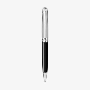 LÉMAN BICOLOR Black Silver-plated/Rhodium-coated Ballpoint Pen