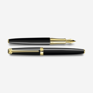 LÉMAN™ EBONY BLACK Gold-Plated Fountain Pen