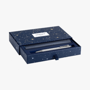 ECRIDOR™ COSMIC BLUE Ballpoint Pen & Leather Case Set - Special Edition