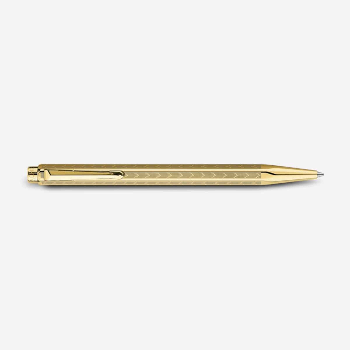 ECRIDOR™ CHEVRON Gold Ballpoint Pen