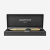 ECRIDOR™ CHEVRON Gold Ballpoint Pen - Image 3