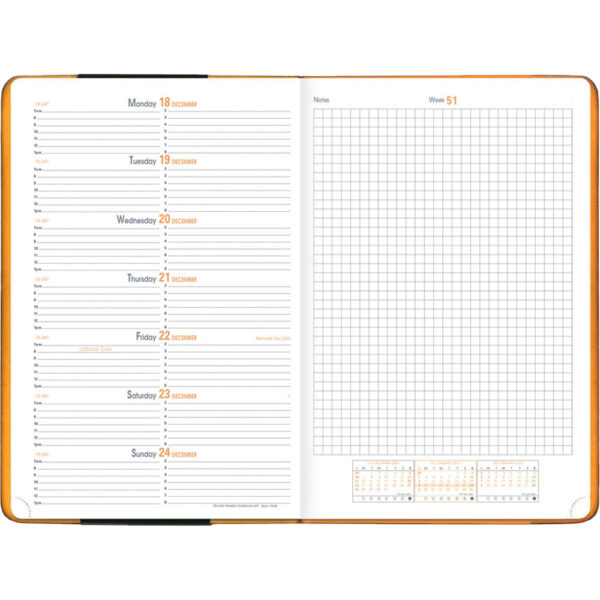 Weekly Planning with Full Notes Page “Rhodia Planner Desk”