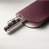 Set Ballpoint Pen Ecridor™ Toile de Jouy & Burgundy Leather Case - Image 9