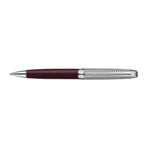 Set Ballpoint Pen Léman™ Toile de Jouy & Burgundy Leather Case