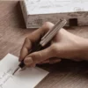 Set Ballpoint Pen Léman™ Toile de Jouy & Burgundy Leather Case - Image 8
