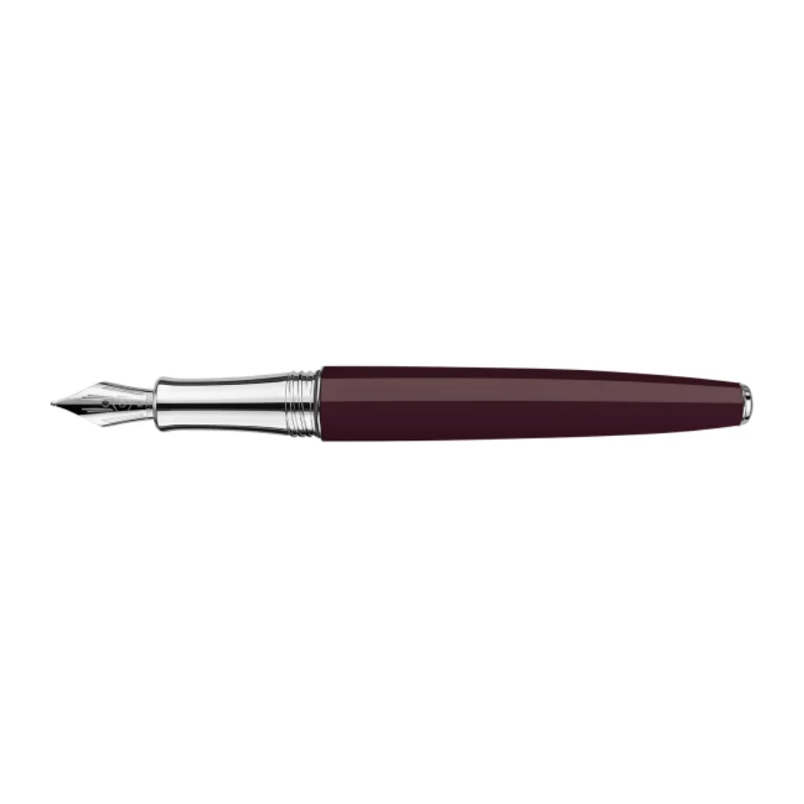 Set Fountain Pen Léman™ Toile de Jouy & Burgundy Leather Case
