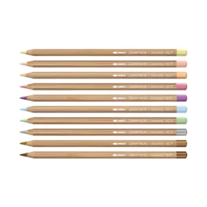Set Mixed Media 10 Coloured Pencils & 10 Pastels Neocolor™ II Aquarelle Toile de Jouy