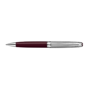 Set Ballpoint Pen Léman™ Toile de Jouy & Burgundy Leather Case